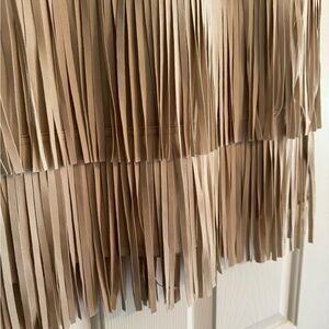 Tan Fringe Skirt